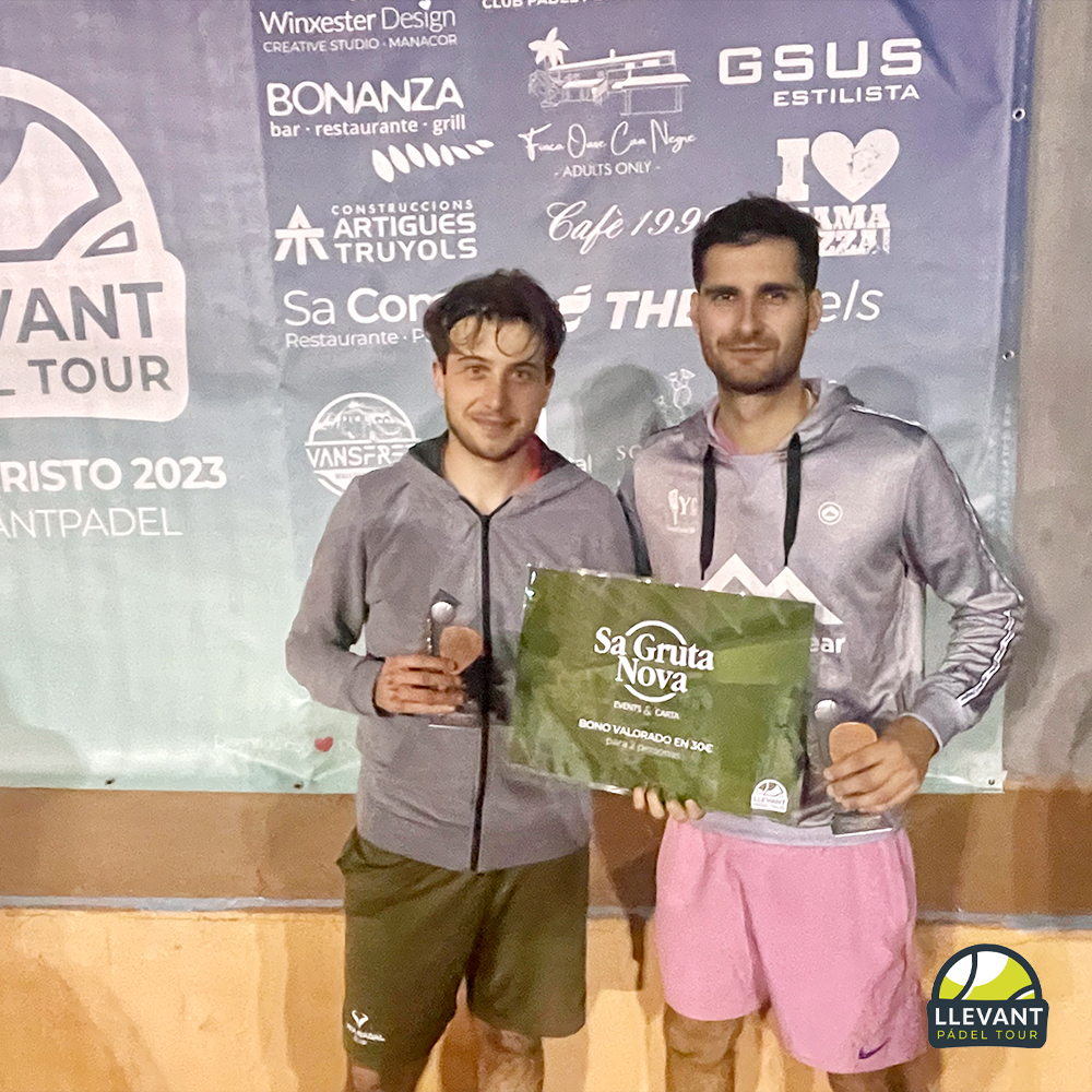 Finalistas 3ª Masculina - Llevant pádel