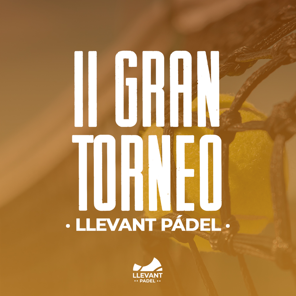 portada- II gran torneo SEPTIEMBRE - Padel llevant
